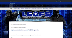 Desktop Screenshot of leafshockeyclub.com